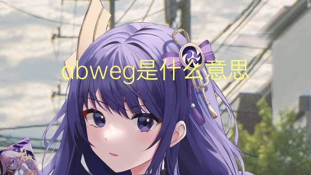 abweg是什么意思 abweg的中文翻译、读音、例句