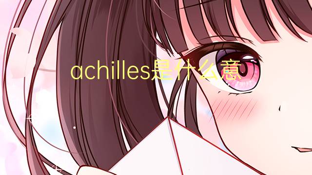 achilles是什么意思 achilles的中文翻译、读音、例句