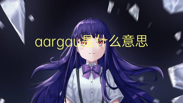 aargau是什么意思 aargau的中文翻译、读音、例句