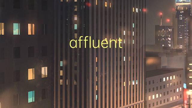 affluent citizen是什么意思 affluent citizen的中文翻译、读音、例句