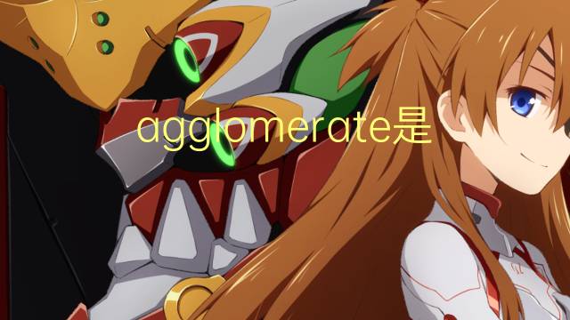 agglomerate是什么意思 agglomerate的中文翻译、读音、例句