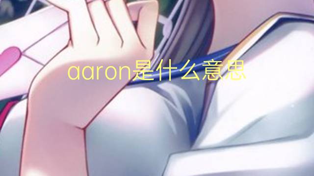 aaron是什么意思 aaron的中文翻译、读音、例句