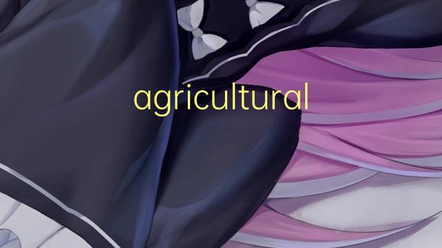 agricultural labourer是什么意思 agricultural labourer的中文翻译、读音、例句