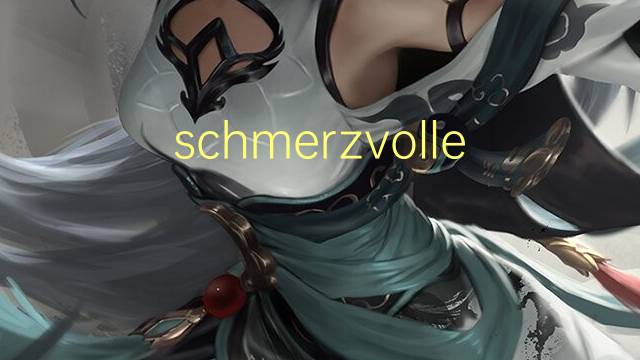 schmerzvolle angelegenheit是什么意思 schmerzvolle angelegenheit的中文翻译、