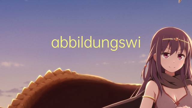 abbildungswinkel是什么意思 abbildungswinkel的中文翻译、读音、例句