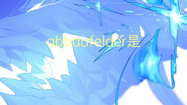 abbaufelder是什么意思 abbaufelder的中文翻译、读音、例句