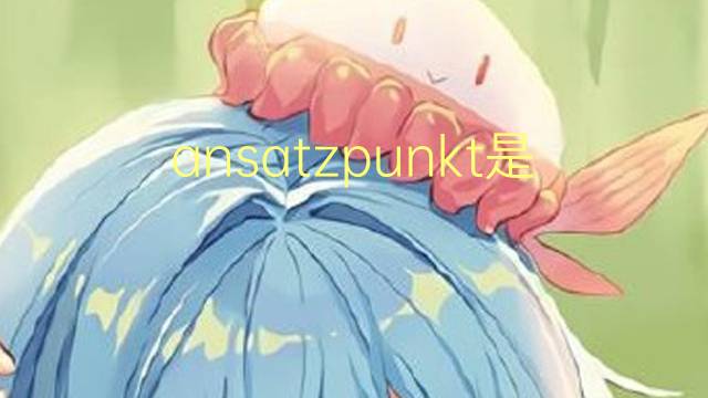 ansatzpunkt是什么意思 ansatzpunkt的中文翻译、读音、例句