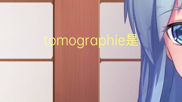 tomographie是什么意思 tomographie的读音、翻译、用法