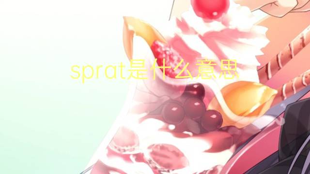 sprat是什么意思 sprat的读音、翻译、用法