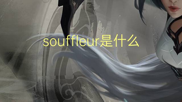 souffleur是什么意思 souffleur的读音、翻译、用法