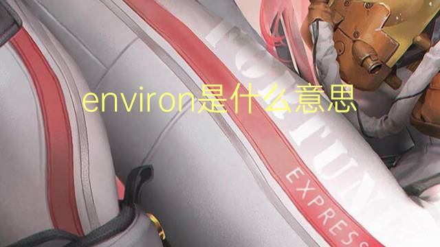 environ是什么意思 environ的读音、翻译、用法