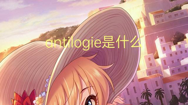 antilogie是什么意思 antilogie的读音、翻译、用法