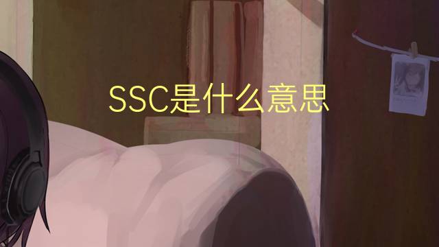 SSC是什么意思 SSC的读音、翻译、用法