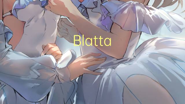 Blatta orientalis是什么意思 Blatta orientalis的读音、翻译、用法