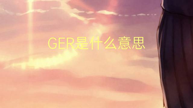 GER是什么意思 GER的读音、翻译、用法