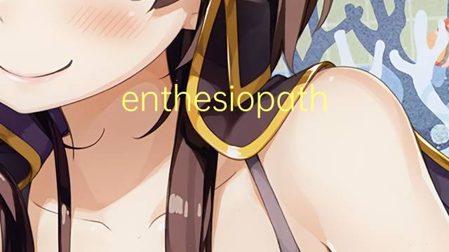 enthesiopathie是什么意思 enthesiopathie的读音、翻译、用法