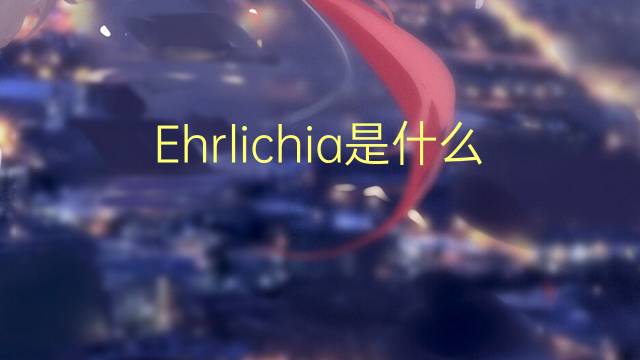 Ehrlichia是什么意思 Ehrlichia的读音、翻译、用法