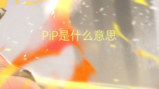 PiP是什么意思 PiP的读音、翻译、用法