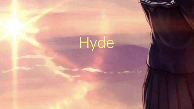 Hyde Park是什么意思 Hyde Park的读音、翻译、用法