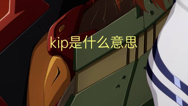 kip是什么意思 kip的读音、翻译、用法