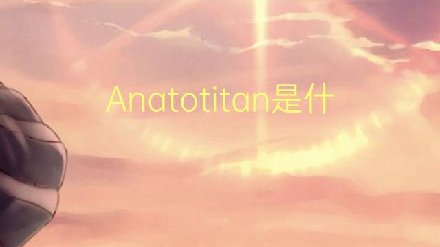 Anatotitan是什么意思 Anatotitan的读音、翻译、用法