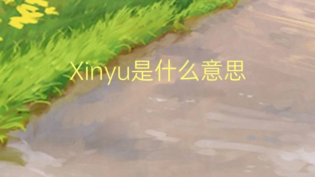 Xinyu是什么意思 Xinyu的读音、翻译、用法