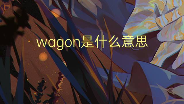 wagon是什么意思 wagon的读音、翻译、用法