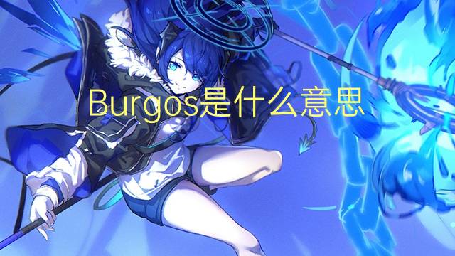 Burgos是什么意思 Burgos的读音、翻译、用法