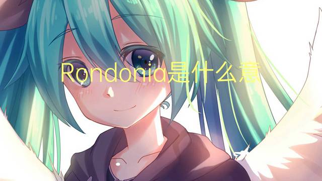 Rondonia是什么意思 Rondonia的读音、翻译、用法