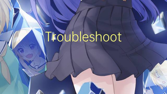 Troubleshooting是什么意思 Troubleshooting的读音、翻译、用法