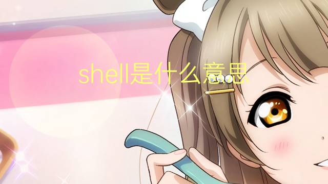 shell是什么意思 shell的读音、翻译、用法