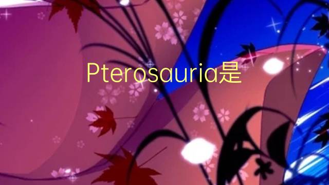 Pterosauria是什么意思 Pterosauria的读音、翻译、用法