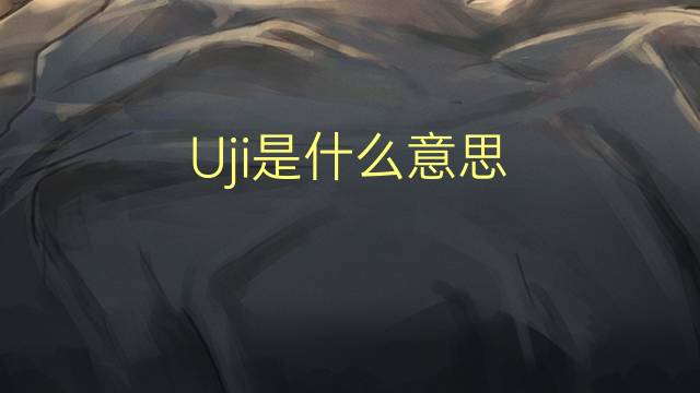 Uji是什么意思 Uji的读音、翻译、用法