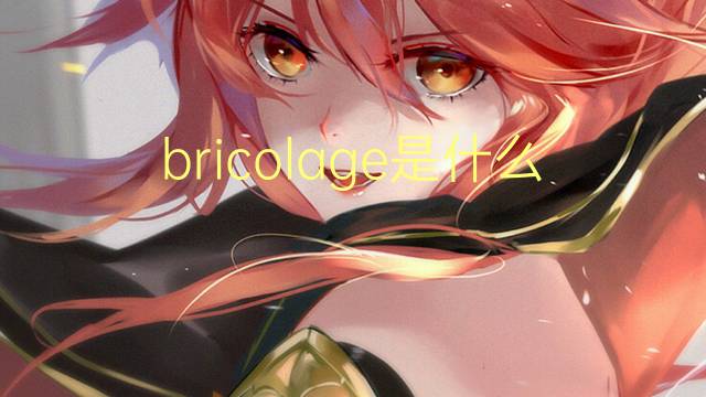 bricolage是什么意思 bricolage的读音、翻译、用法