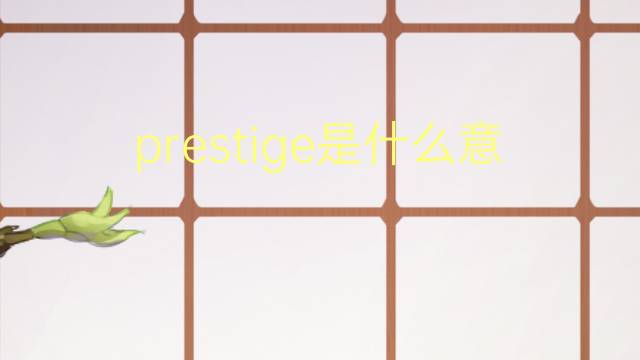 prestige是什么意思 prestige的读音、翻译、用法