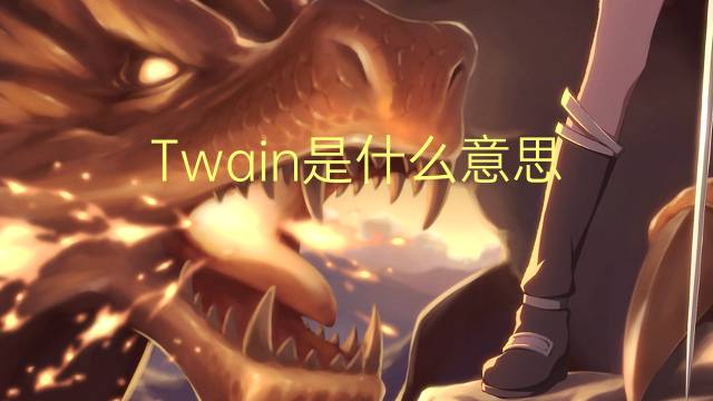 Twain是什么意思 Twain的读音、翻译、用法