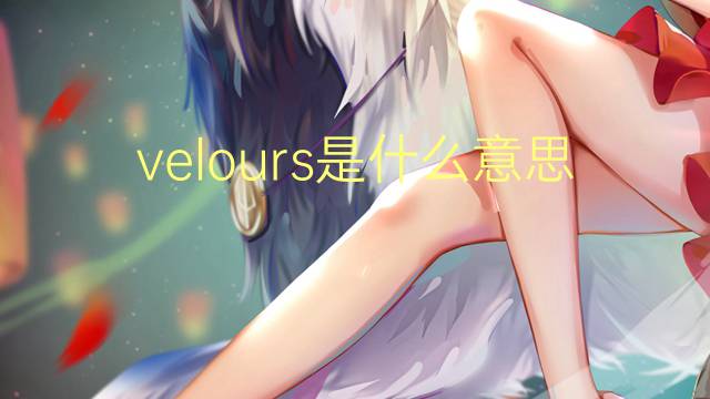 velours是什么意思 velours的读音、翻译、用法