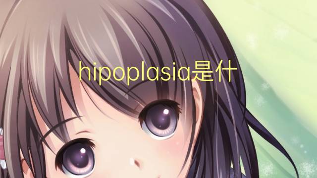 hipoplasia是什么意思 hipoplasia的读音、翻译、用法