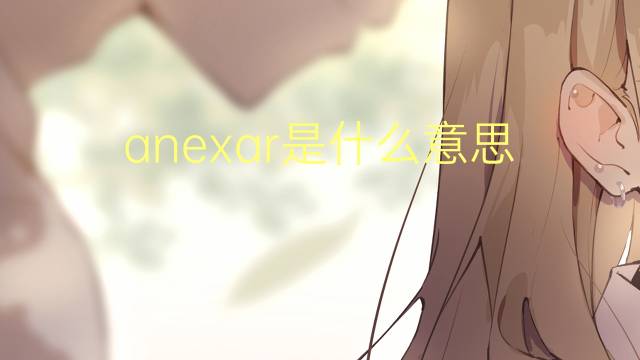 anexar是什么意思 anexar的读音、翻译、用法