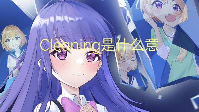 Cleaning是什么意思 Cleaning的读音、翻译、用法