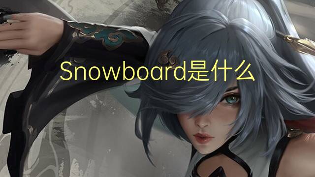 Snowboard是什么意思 Snowboard的读音、翻译、用法