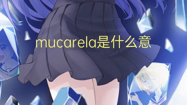 mucarela是什么意思 mucarela的读音、翻译、用法