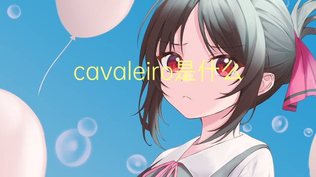 cavaleiro是什么意思 cavaleiro的读音、翻译、用法