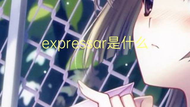 expressar是什么意思 expressar的读音、翻译、用法