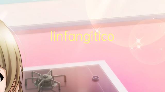 linfangitico是什么意思 linfangitico的读音、翻译、用法