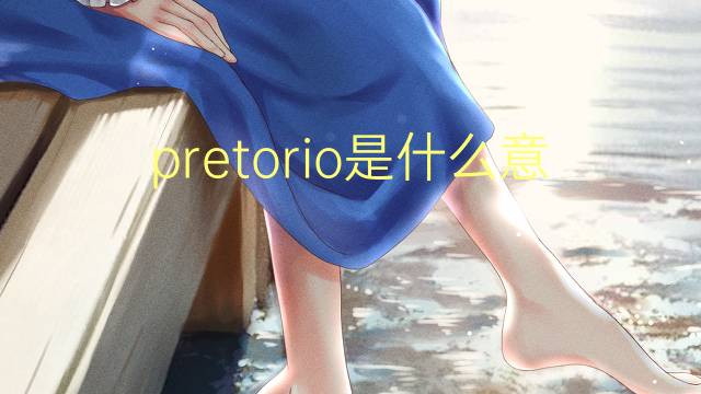 pretorio是什么意思 pretorio的读音、翻译、用法