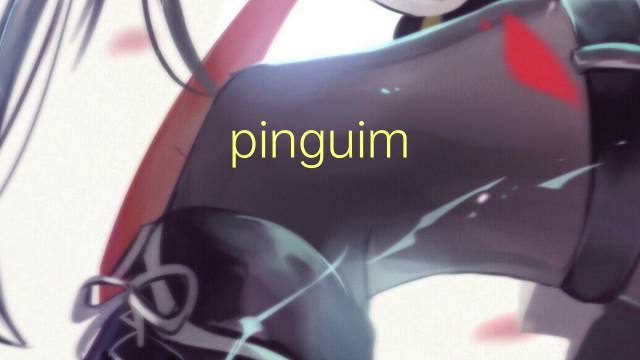 pinguim-imperador是什么意思 pinguim-imperador的读音、翻译、用法