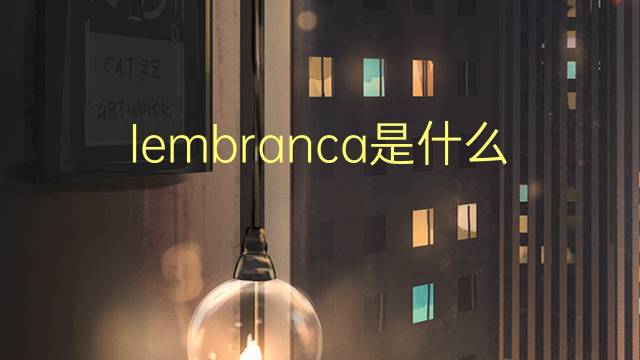 lembranca是什么意思 lembranca的读音、翻译、用法