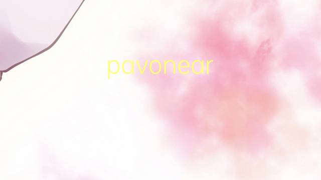 pavonear-se是什么意思 pavonear-se的读音、翻译、用法