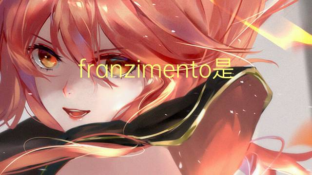 franzimento是什么意思 franzimento的读音、翻译、用法